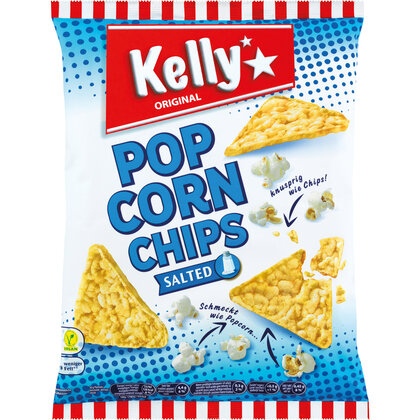 Kelly Popcorn Chips Salted 140 g