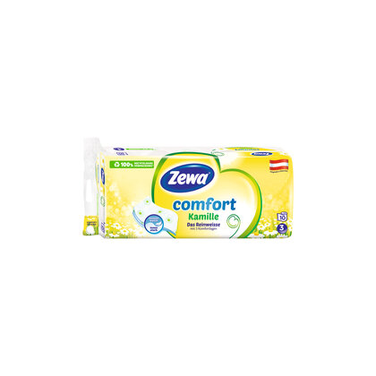 Zewa Comfort Toilettenpapier Kamille, 3 lagig 10 Stk.