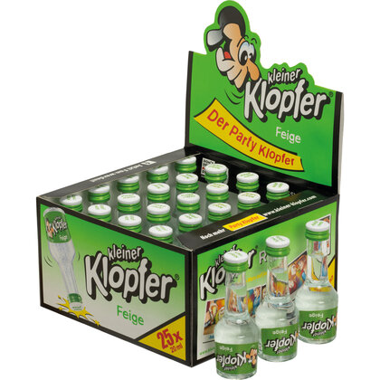 Klopfer Wodka/Feigen Likör Partyspirituose 25 x 0,02 l