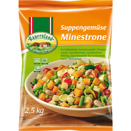Bauernland Suppengemüse Minestrone tiefgekühlt 2,5 kg