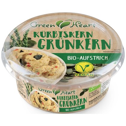 Green Heart Hummus Bio Kürb. Grünke. 150 g
