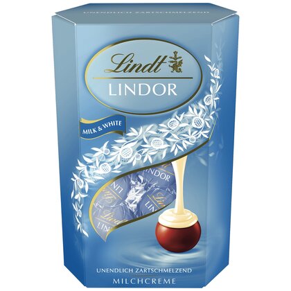 Lindt Lindor Kugeln Milk&White Cor. 500 g