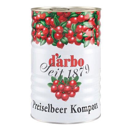 Darbo Preiselbeer Kompott Fruchtanteil 62 % 4,6 kg
