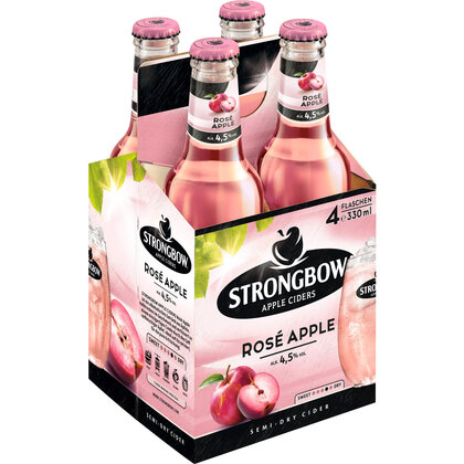 Strongbow Cider Rose Apple 4 x 0,33 l