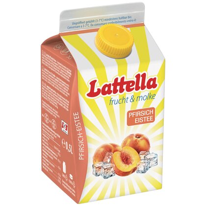 Lattella Molkedrink Pfirsich/Eistee 500 ml