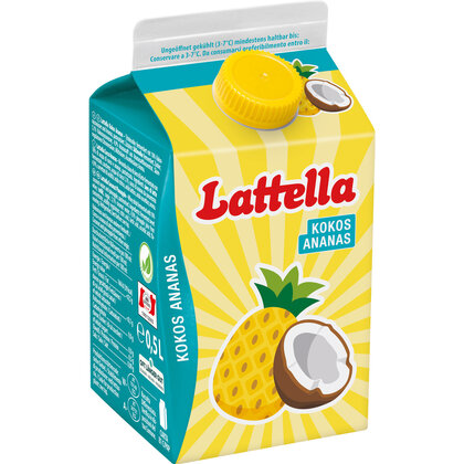 Lattella Lattella Molkedr. 500ml, Kokos Ananas 0,5 l